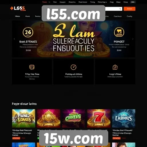 Análise das funcionalidades disponíveis no site l55.com