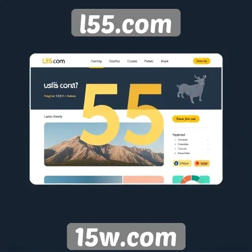 Avaliação da interface do usuário no site l55.com